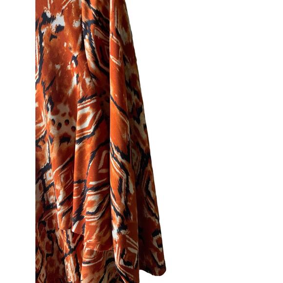 Vintage Susan Graver Blouse Geometric Womens Size Medium Long Sleeve Layered Top - Picture 6 of 10